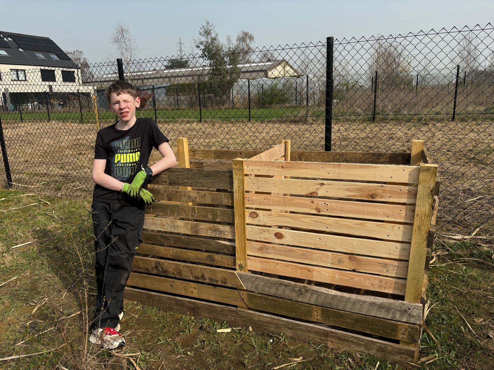 Van oude palletten tot compostbak